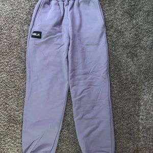 Milkstain Apparel purple/gray sweatpants